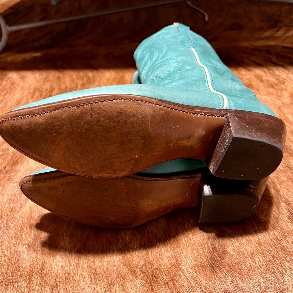 Durango Teal Cowboy Heeled Boots - Picture 5 of 5